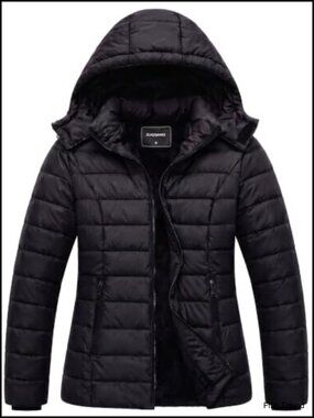 Women's Winter Waterproof Down Puffer Jacket Warm Insulated Parka